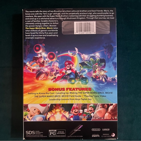 The Super Mario Bros. Movie Power Up Edition (DVD, 2023) SEALED w/slipcover NEW - Picture 2 of 4